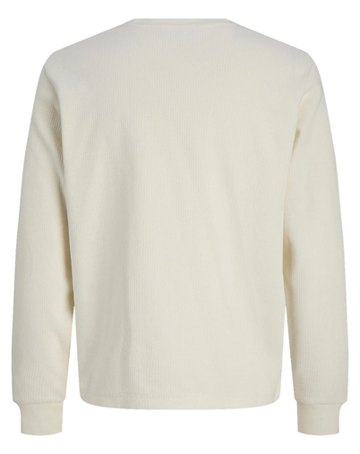 Jack & Jones - JORChamberi Henley Langærmet Trøje - Antique White